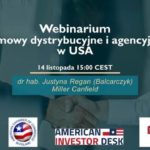 Umowy dystrybucyjne i agencyjne w USA – webinarium