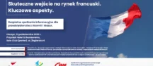 Skuteczne wejście na rynek francuski. Bezpłatne spotkanie dla MŚP. Olsztyn 12 października 2026 r.